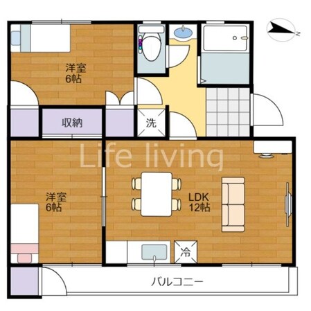 第2阿波ビルの物件間取画像